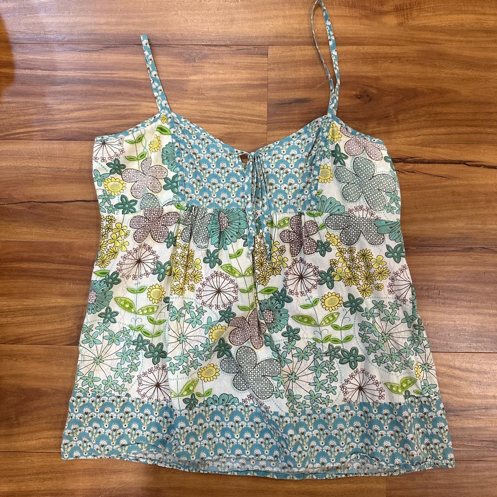 size large vintage patterned tank